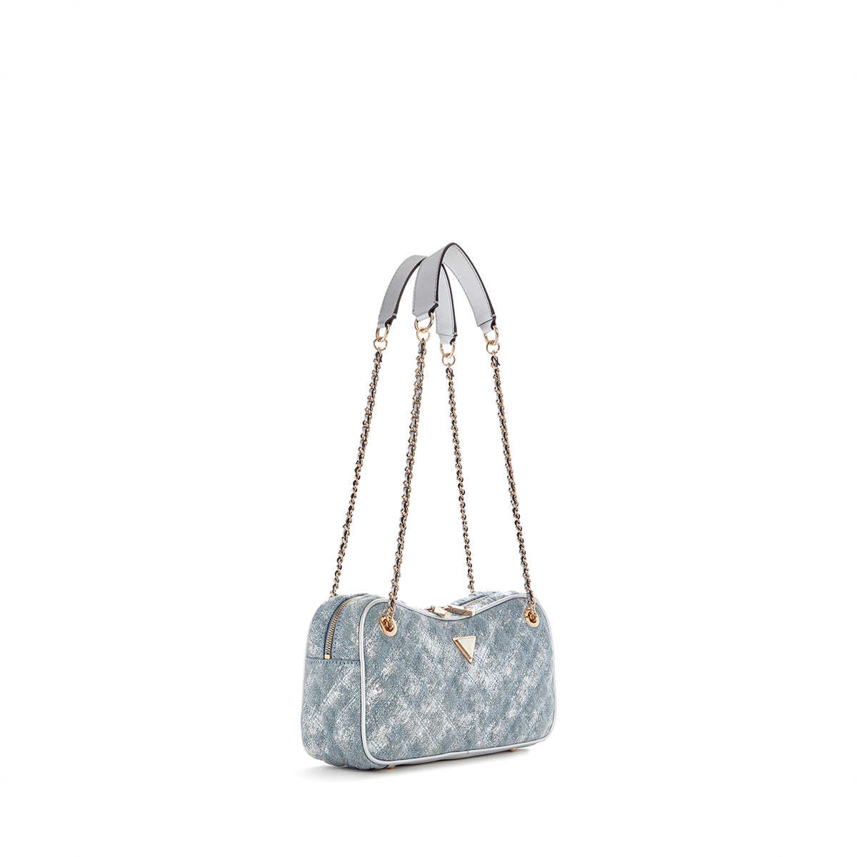 Guess Giully Ii Shoulder Satchel - metallic Denim - Metro Singapore Departmental Store - Celebrating 69 Years in SG