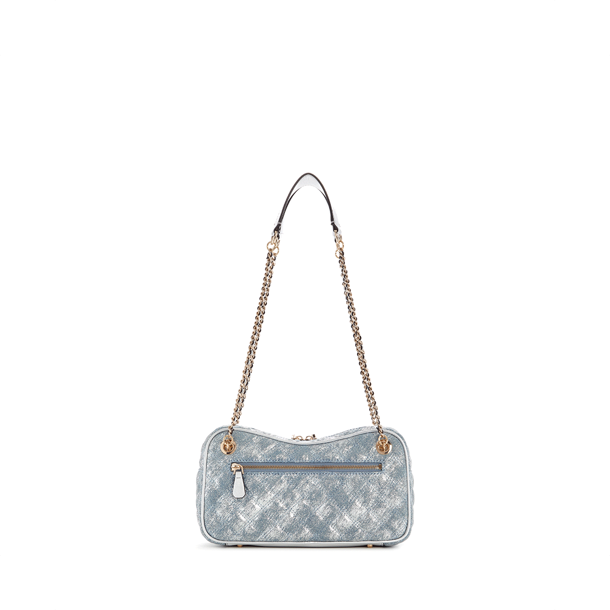 Guess Giully Ii Shoulder Satchel - metallic Denim - Metro Singapore Departmental Store - Celebrating 69 Years in SG