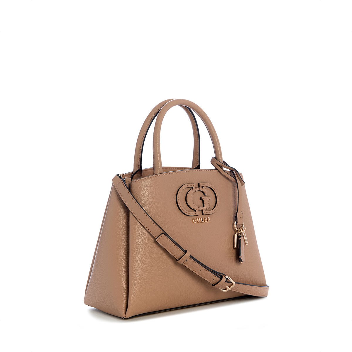 Guess Isola 3 Comp Satchel - Beige - Metro Singapore Departmental Store - Celebrating 69 Years in SG