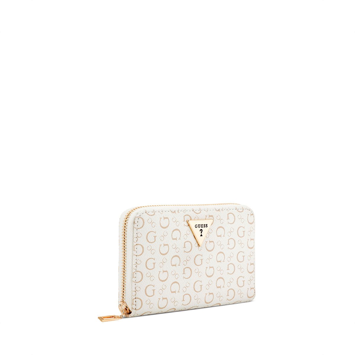 Guess Katy SLG Medium Zip Around - White - Metro Singapore Departmental Store - Celebrating 69 Years in SG