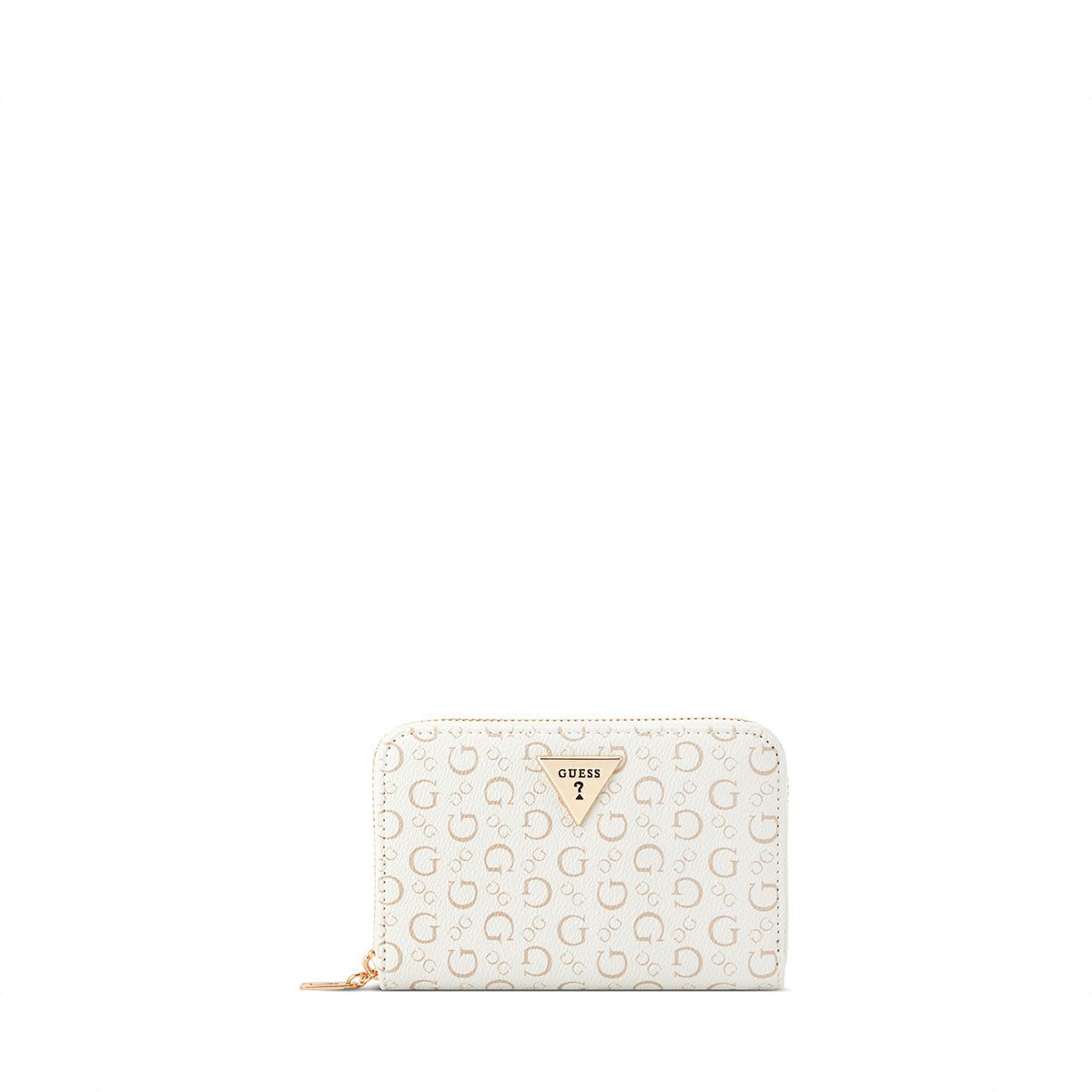 Guess Katy SLG Medium Zip Around - White - Metro Singapore Departmental Store - Celebrating 69 Years in SG