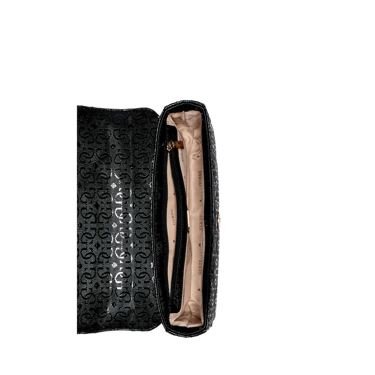 Guess Libby Flap Crossbody - black - Metro Singapore Departmental Store - Celebrating 69 Years in SG