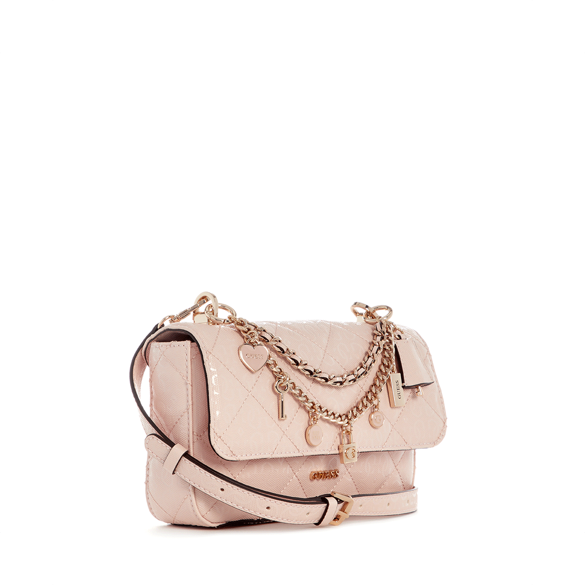 Guess Libby Flap Crossbody - light Rose - Metro Singapore Departmental Store - Celebrating 69 Years in SG