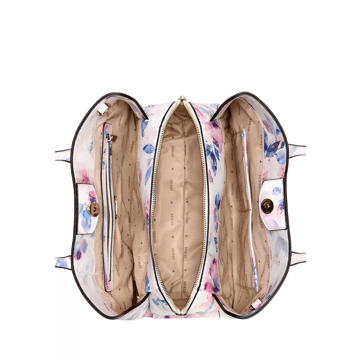 Guess Lucci Girlfriend Satchel - floral Multi - Metro Singapore Departmental Store - Celebrating 69 Years in SG