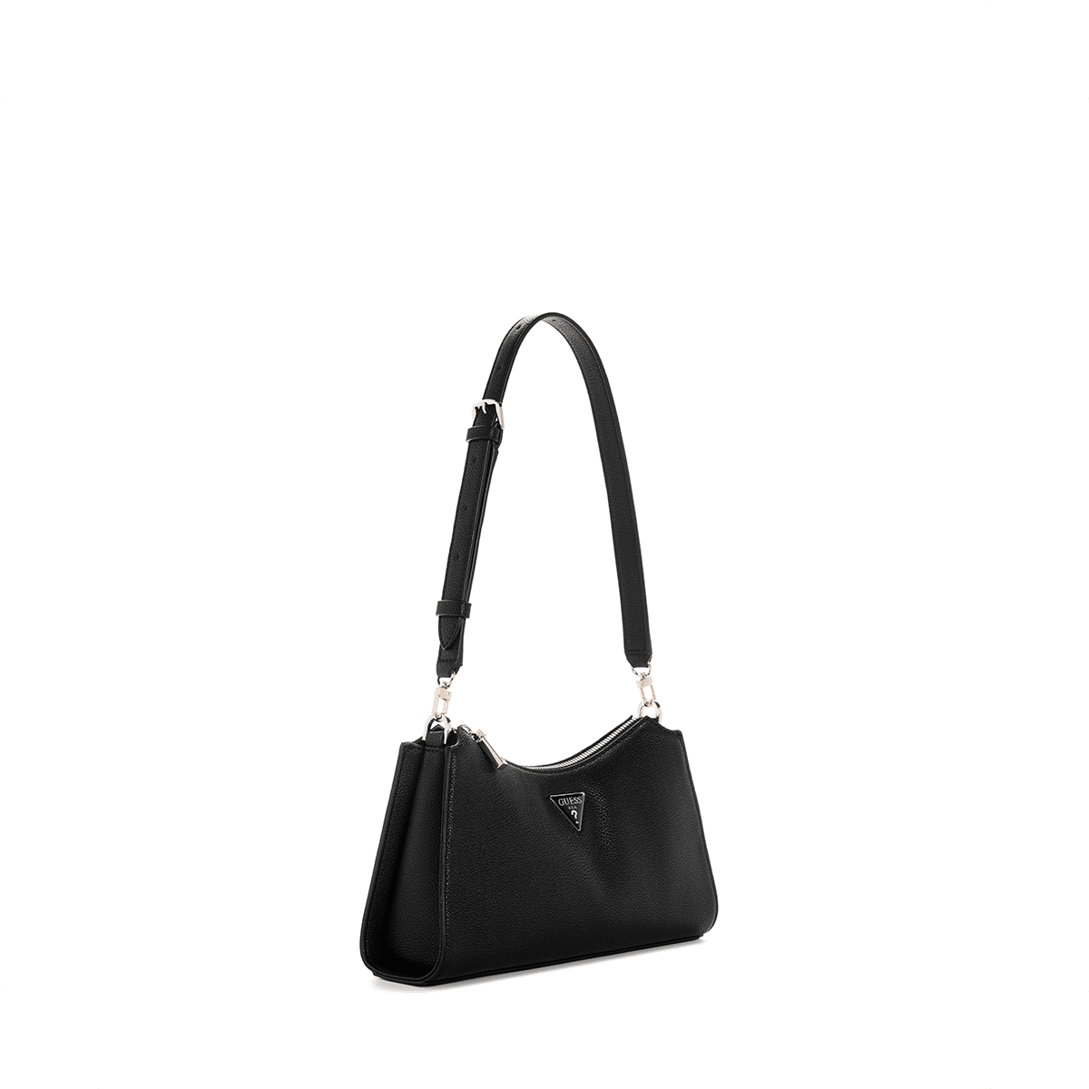 Guess Lucci Top ZIP Shoulder Bag - black - Metro Singapore Departmental Store - Celebrating 69 Years in SG