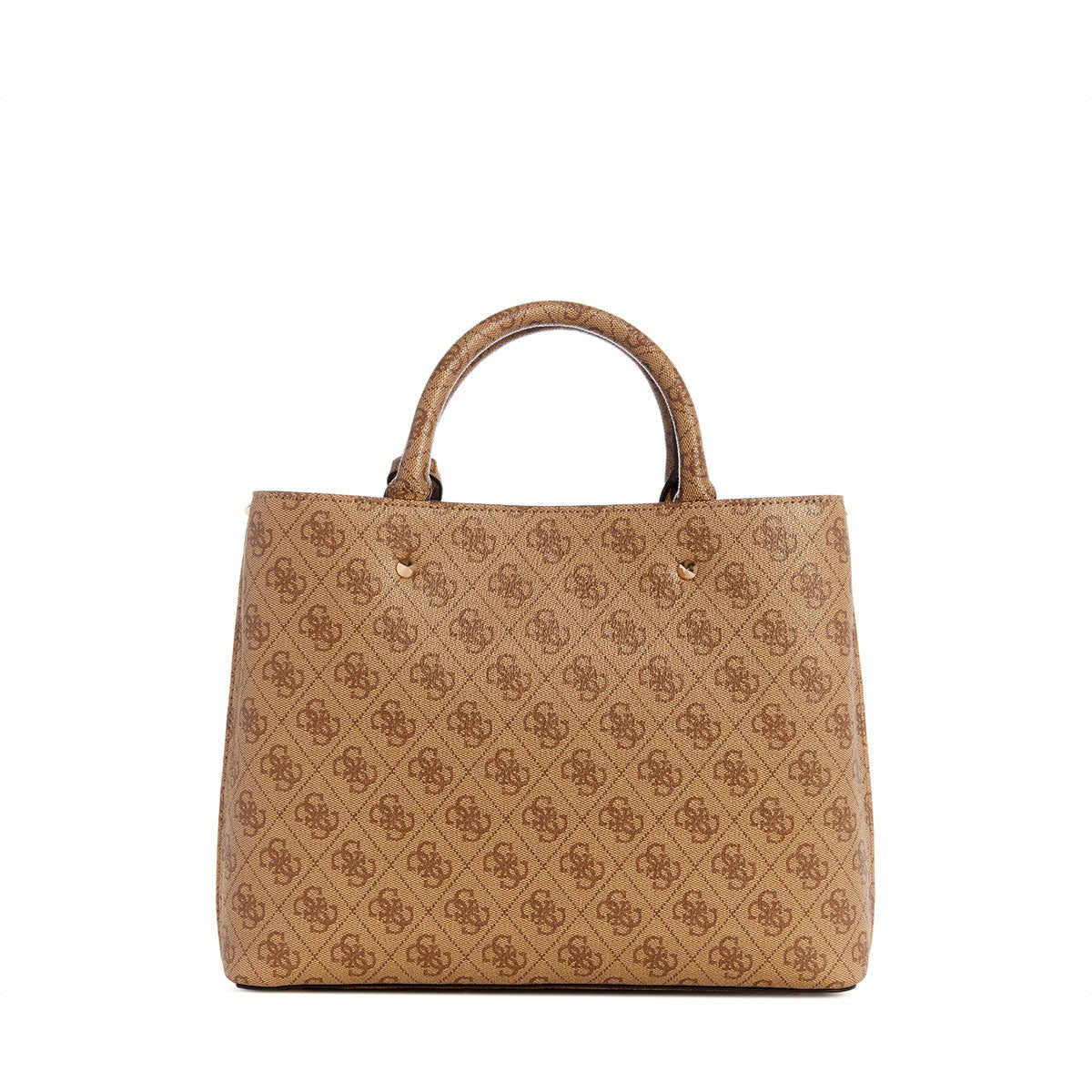 Guess Meridian II Girlfriend Satchel - Latte Logo - Metro Singapore Departmental Store - Celebrating 69 Years in SG
