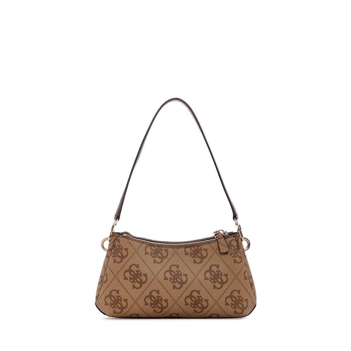Guess Noelle II 3 Comp Shoulder Crossbody - Latte Logo/Brown - Metro Singapore Departmental Store - Celebrating 69 Years in SG