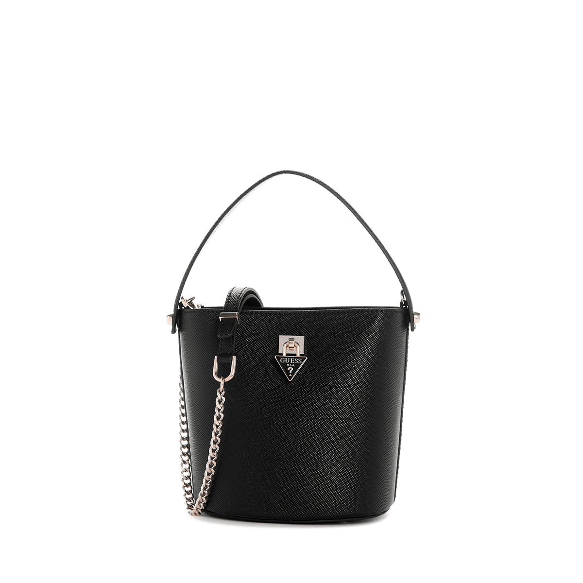 Guess Patsie Top Handle Bucket - black - Metro Singapore Departmental Store - Celebrating 69 Years in SG