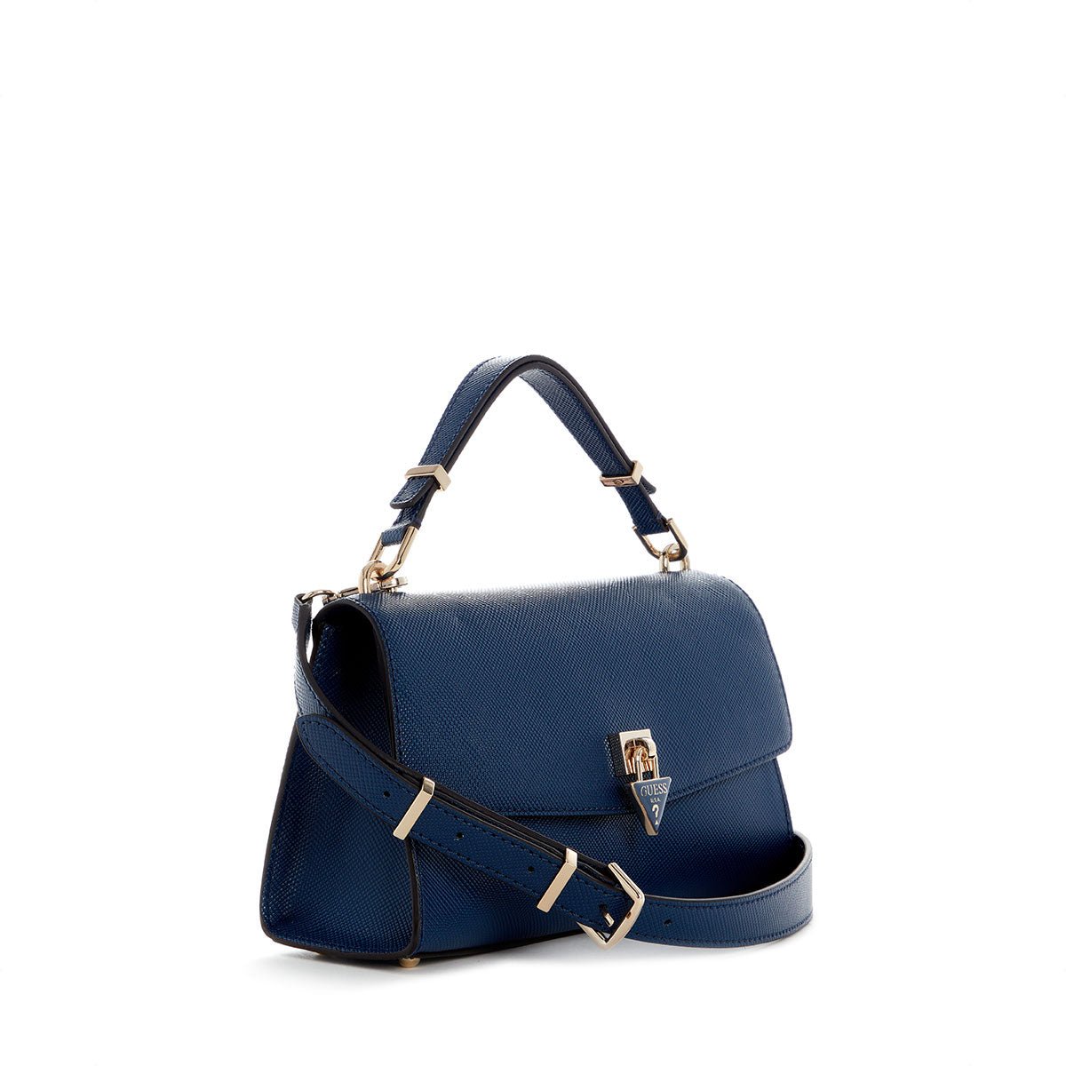 Guess Patsie Top Handle Flap - Navy - Metro Singapore Departmental Store - Celebrating 69 Years in SG