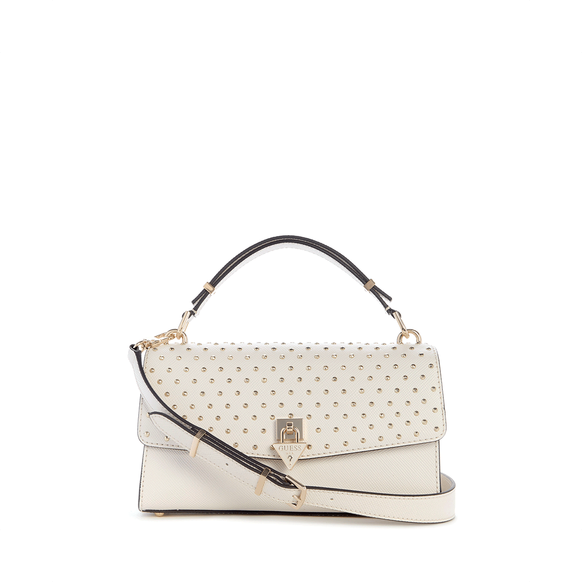 Guess Patsie Top Handle Flap - off White - Metro Singapore Departmental Store - Celebrating 69 Years in SG
