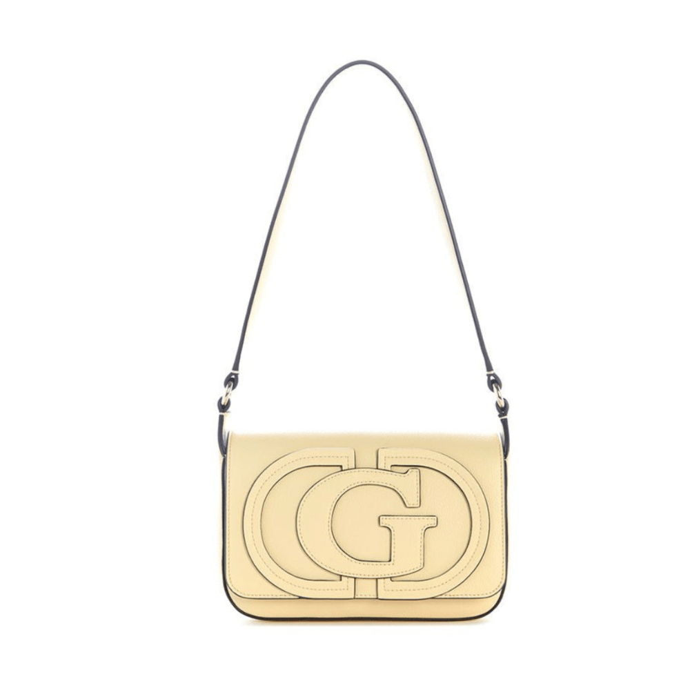 Guess Ruby Flap Shoulder Bag - Pale Yellow - Metro Singapore Departmental Store - Celebrating 69 Years in SG