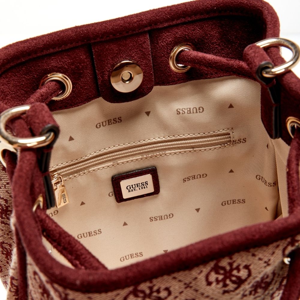 Guess Samantha Mini Drwstrn Bucket - Metro Singapore Departmental Store - Celebrating 69 Years in SG