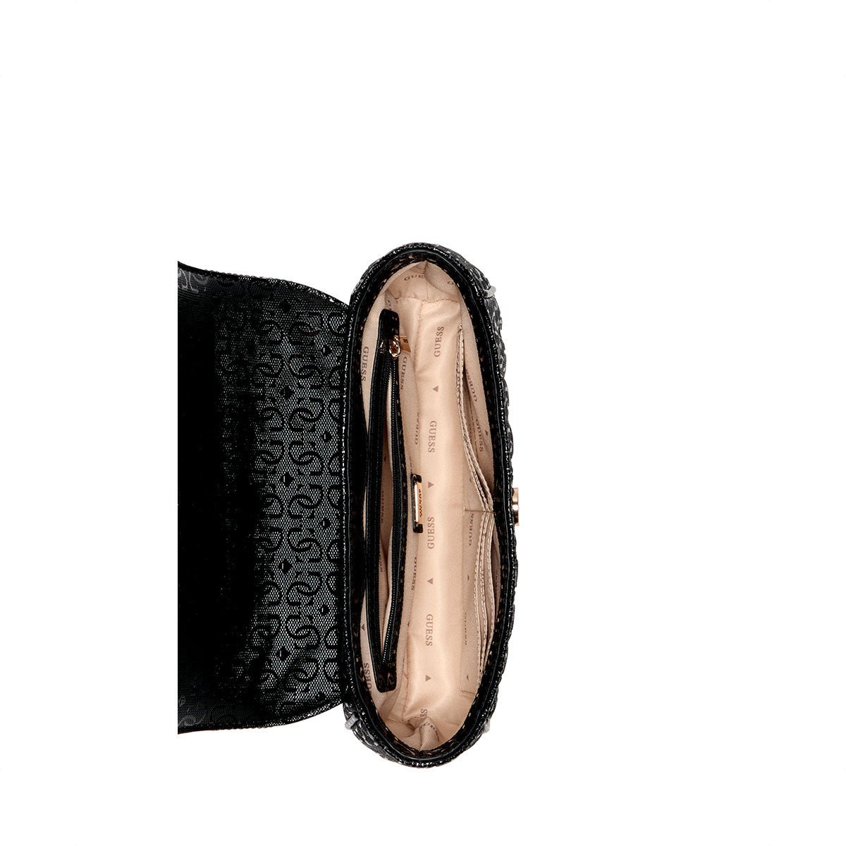 Guess Stacey Convertible Crossbody Flap - Black - Metro Singapore Departmental Store - Celebrating 69 Years in SG