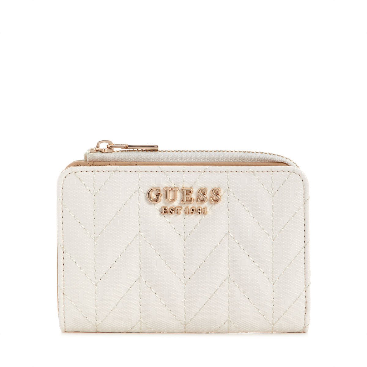 Guess Stacey SLG Zip Around Card Case - Off White - Metro Singapore Departmental Store - Celebrating 69 Years in SG