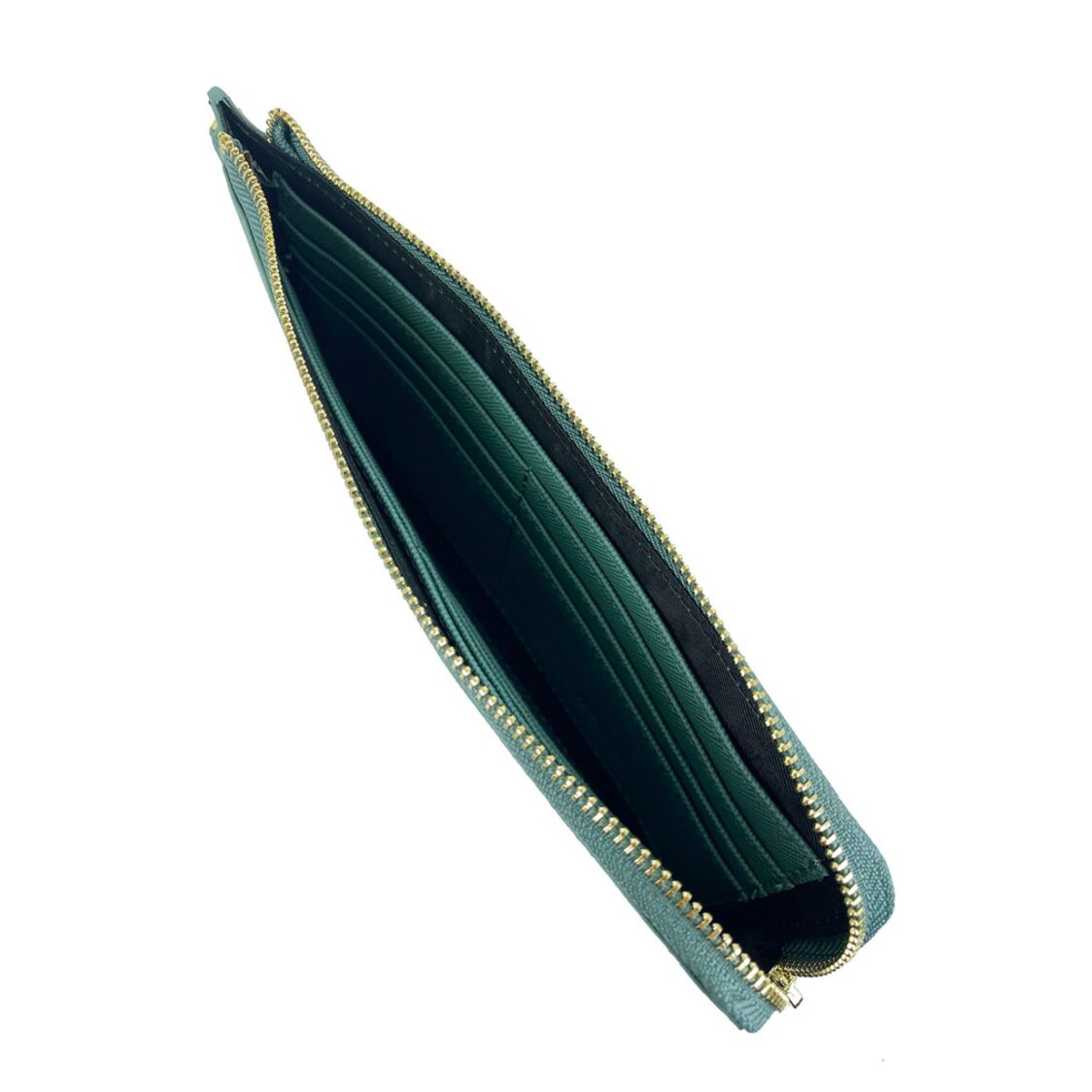 Mel&Co Saffiano Leatherette Slim Wristlet Pouch