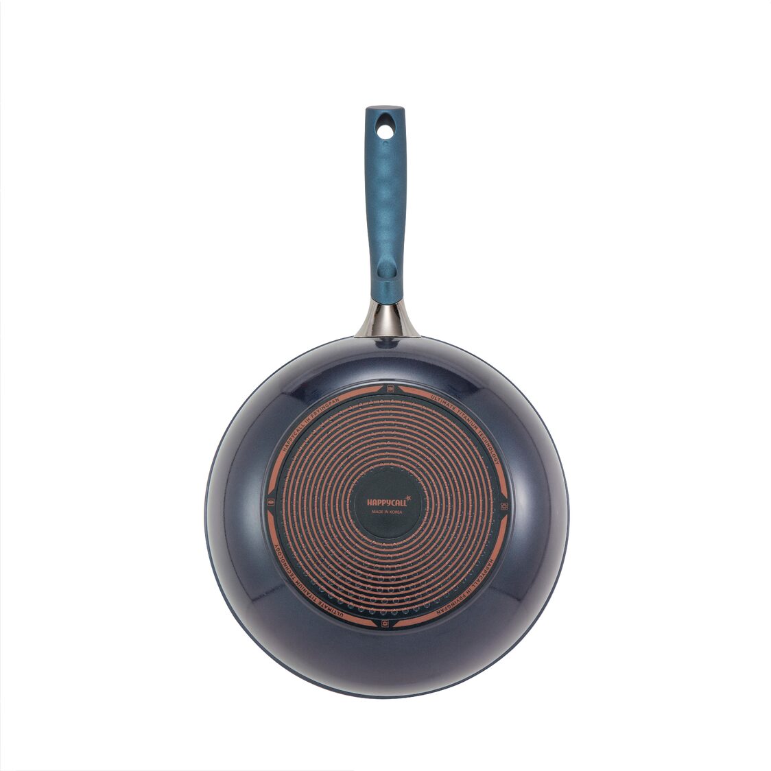 Happycall Classic Titanium IH 28cm Wok Pan With Glass Lid 3900 - 0412 - Metro Singapore Departmental Store - Celebrating 69 Years in SG