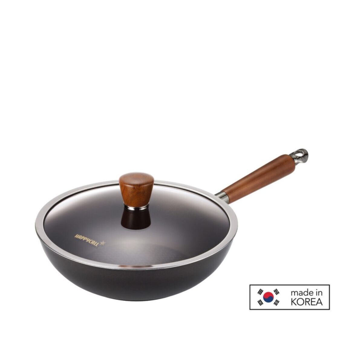 Happycall Crocodile IH Graphene Die Cast Wok Pan with Lid 28cm (3900 - 0387) - Metro Singapore Departmental Store - Celebrating 69 Years in SG