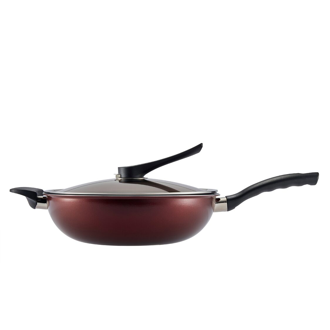 Happycall Solaris Diamond IH 30cm Skillet Wok Pan + Lid (3900 - 0564/4900 - 0153) - Metro Singapore Departmental Store - Celebrating 69 Years in SG