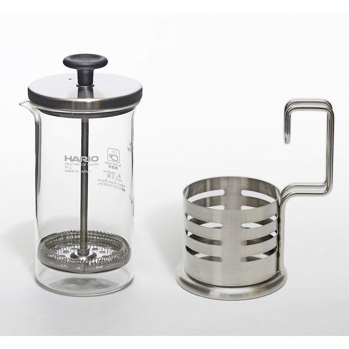 Hario 2 Cup Coffee & Tea Plunger 300ml (THJN - 2HSV) - Metro Singapore Departmental Store - Celebrating 69 Years in SG