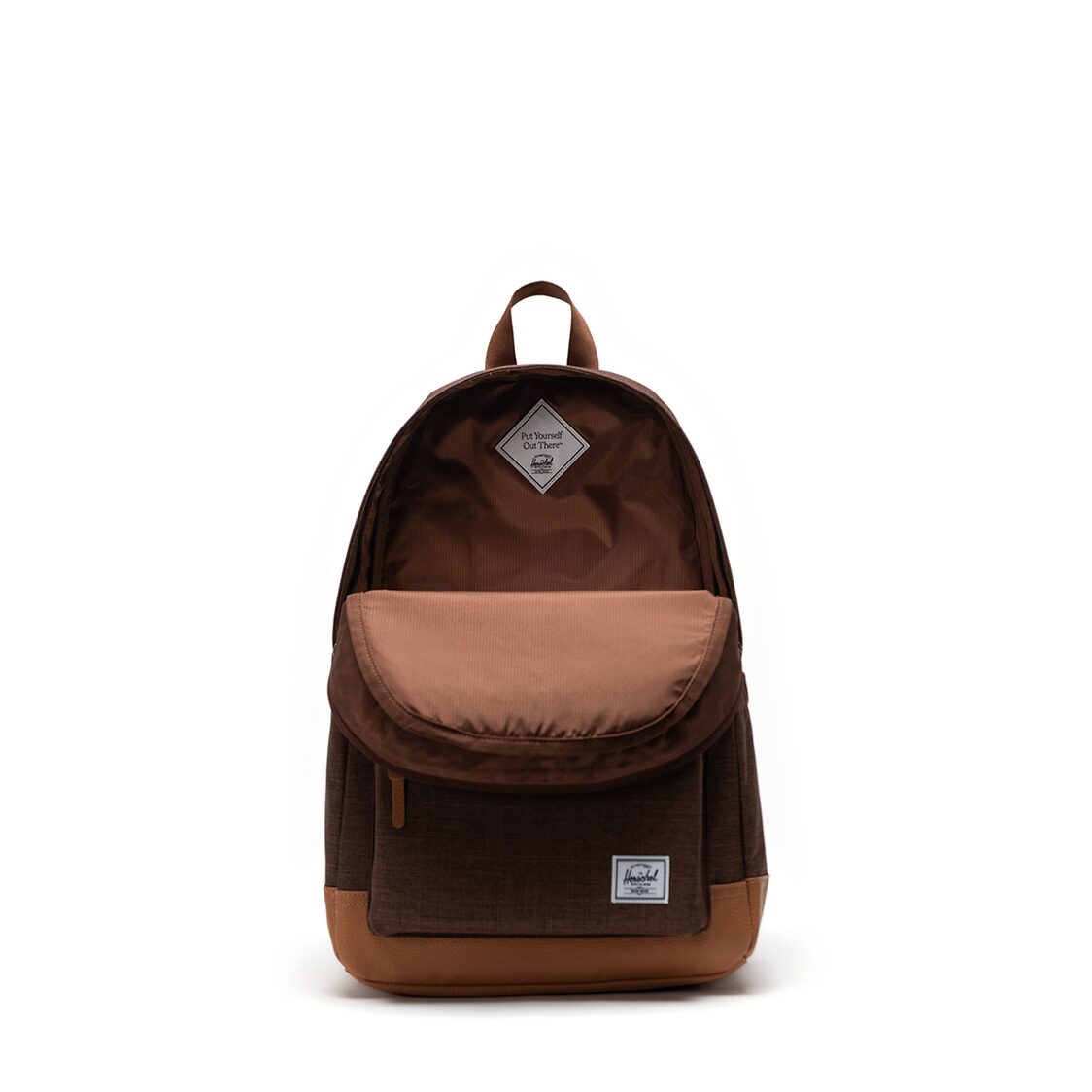 Herschel Heritage Backpack - Potting Soil Crosshatch/Natural - Metro Singapore Departmental Store - Celebrating 69 Years in SG