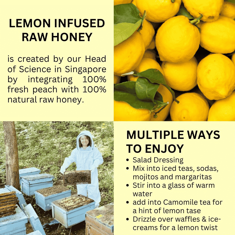 Hives Keeper Premium Lemon Infused Raw Honey 250g - Metro Singapore Departmental Store - Celebrating 69 Years in SG