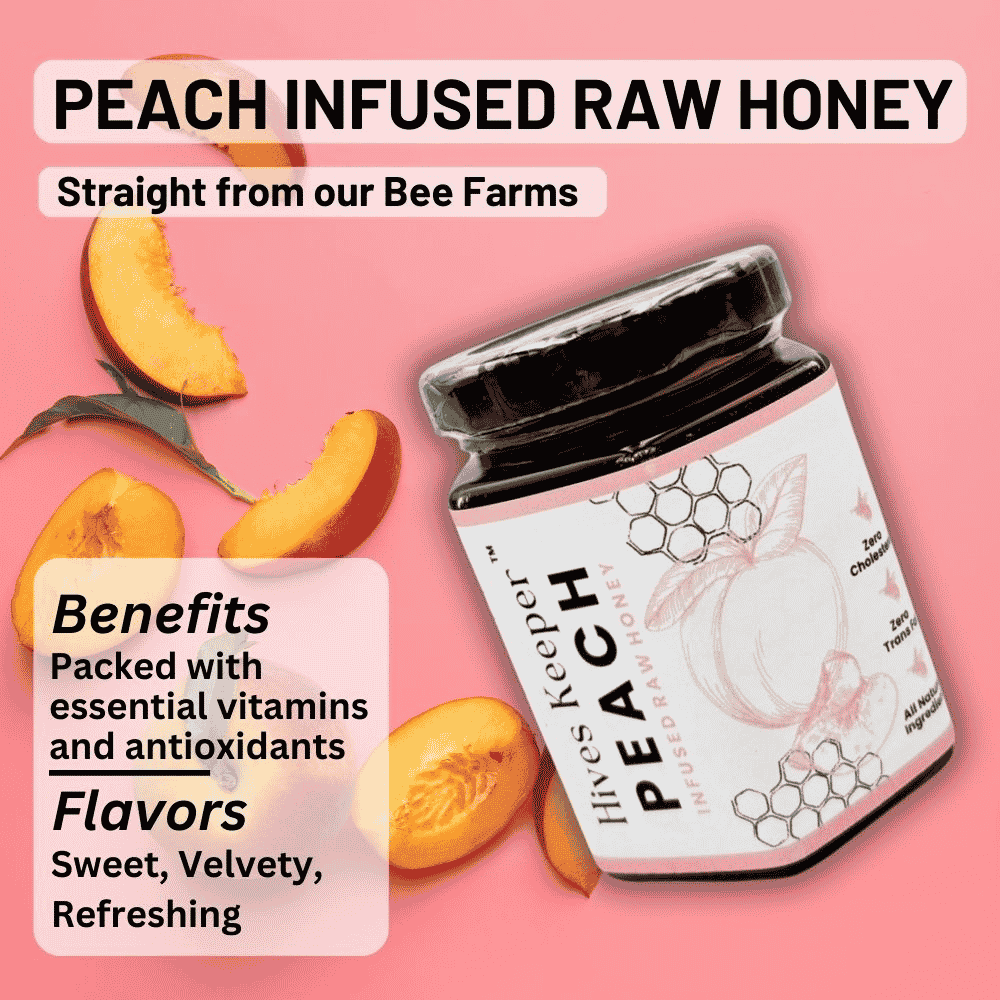 Hives Keeper Premium Peach Infused Raw Honey 250g - Metro Singapore Departmental Store - Celebrating 69 Years in SG