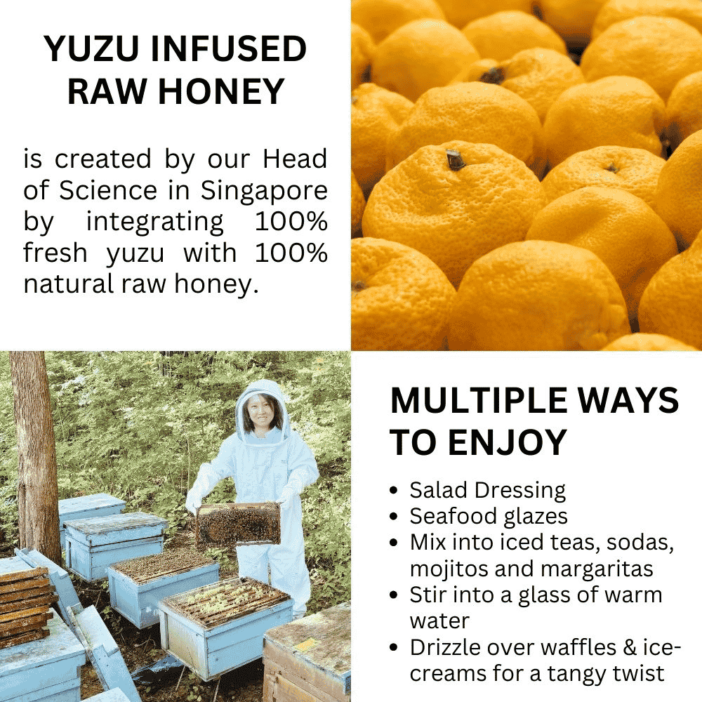 Hives Keeper Premium Yuzu Infused Raw Honey 250g - Metro Singapore Departmental Store - Celebrating 69 Years in SG