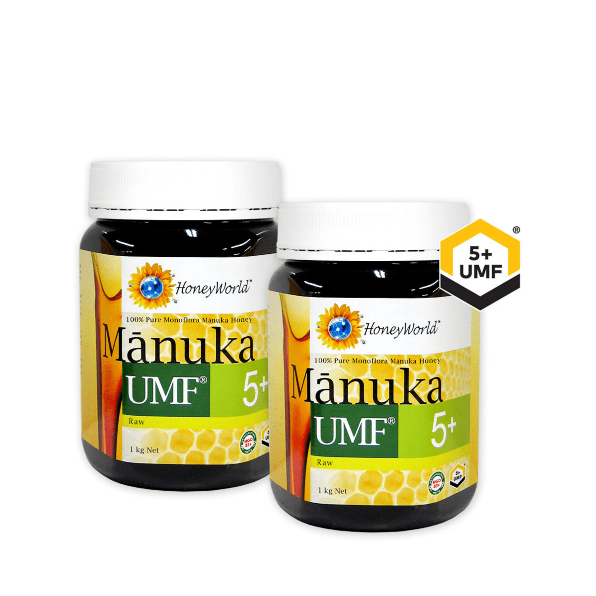 HoneyWorld®Raw Manuka UMF™ 5+ 1kg (2 Bottles) - Metro Singapore Departmental Store - Celebrating 69 Years in SG