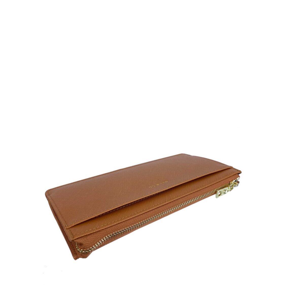 Mel&Co Saffiano-Effect Slim Long Wallet