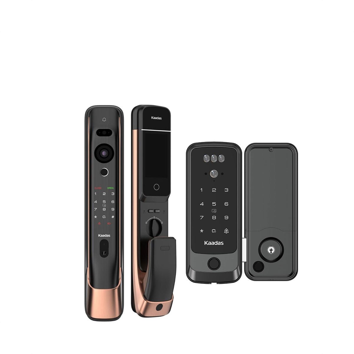 Kaadas K20 Pro Max Copper Mortise Digital Door Lock (Fire Rated Certified) + R9 KFV Digital Gate Lock Bundle - Metro Singapore Departmental Store - Celebrating 69 Years in SG