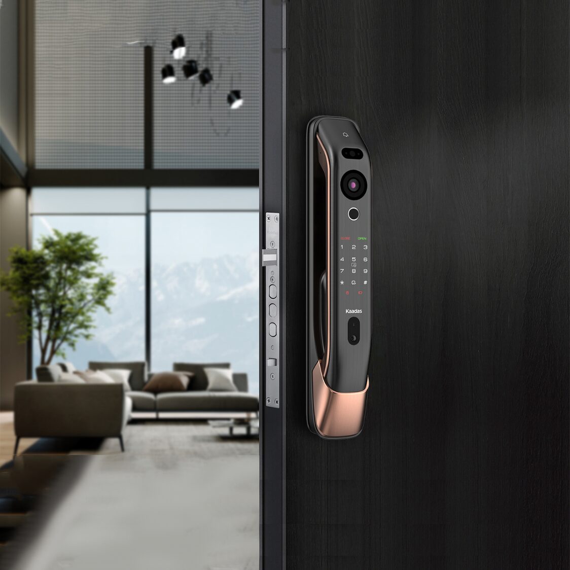 Kaadas K20 Pro Max Digital Lock - Copper - Metro Singapore Departmental Store - Celebrating 69 Years in SG