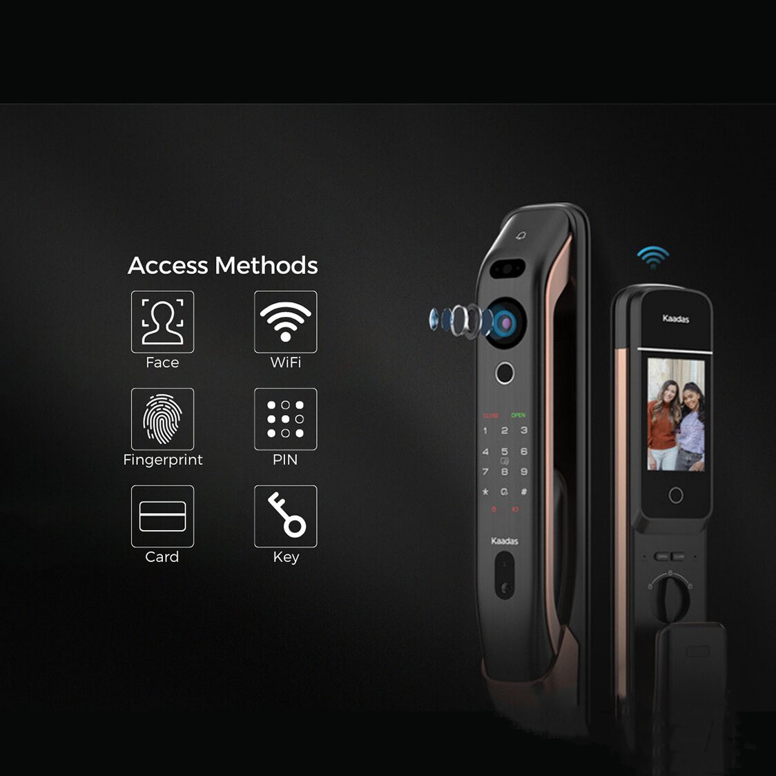 Kaadas K20 Pro Max Digital Lock - Copper - Metro Singapore Departmental Store - Celebrating 69 Years in SG