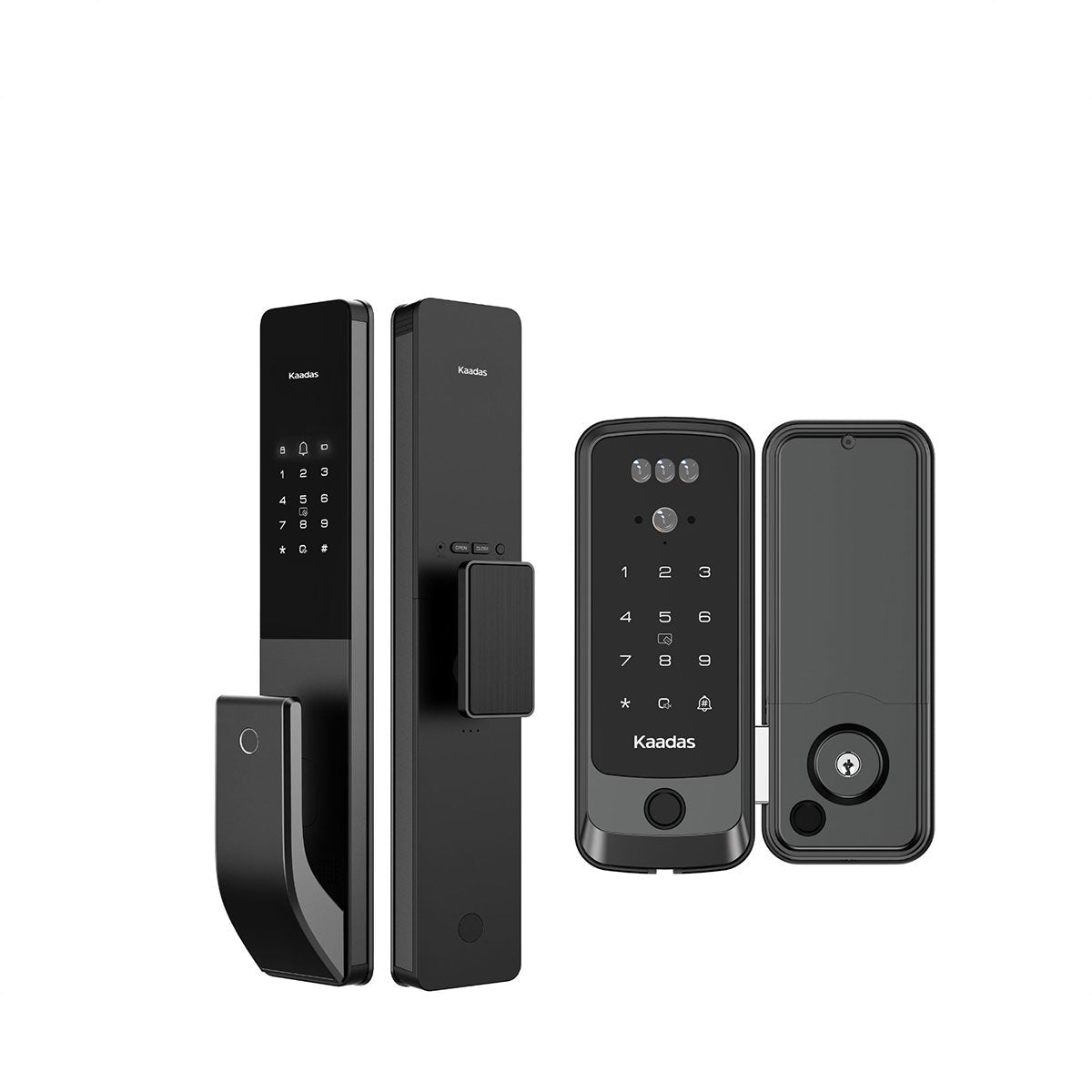 Kaadas Q15 - 5WK Black + R9KFV Face Recognition Digital Gate Lock Bundle (Free Dual Unlocking) - Metro Singapore Departmental Store - Celebrating 69 Years in SG