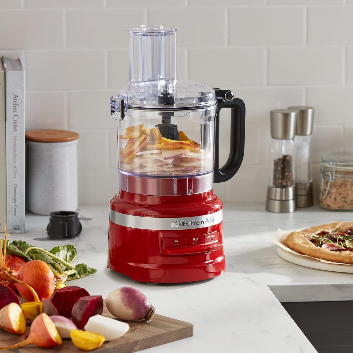 KitchenAid 7 Cup Food Processor 1.7L 5KFP0719BER - Empire Red - Metro Singapore Departmental Store - Celebrating 69 Years in SG