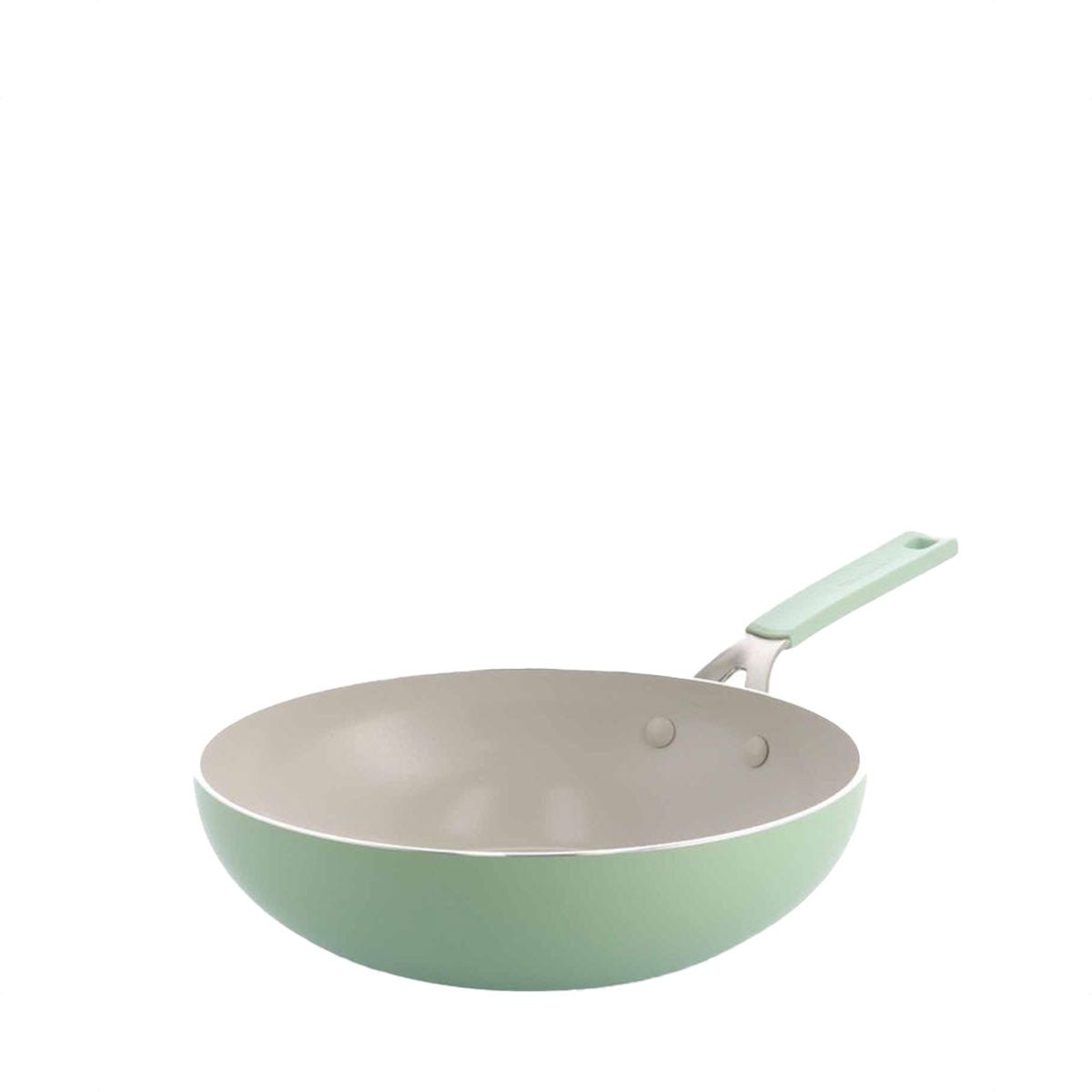 Kitchenaid 9g 28cm Ceramic Open Wok Pistacho (KAAM081383) - Metro Singapore Departmental Store - Celebrating 69 Years in SG