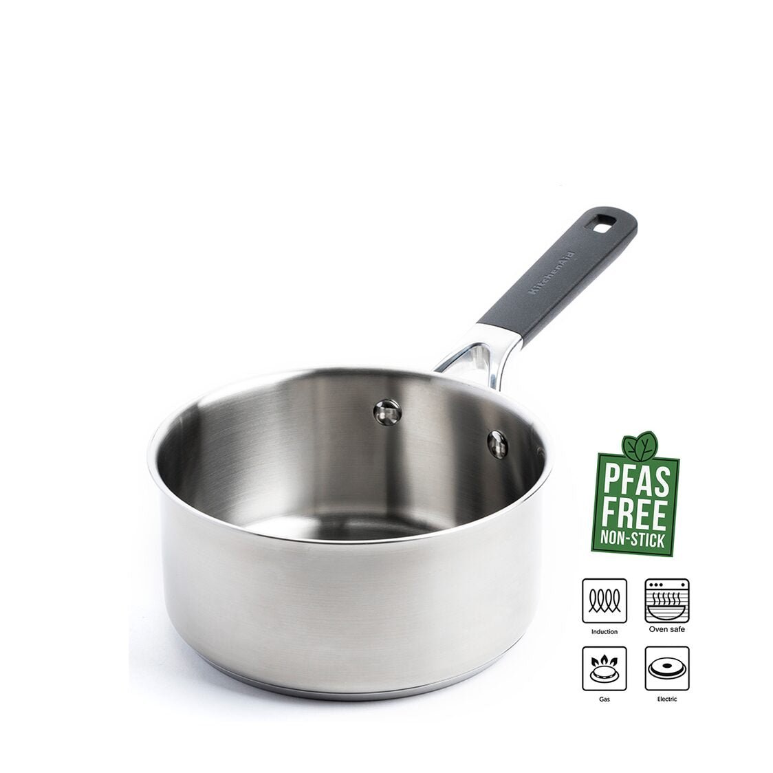 KitchenAid Classic Stainless Steel 18cm Open Saucepan KACC6777390 - Metro Singapore Departmental Store - Celebrating 69 Years in SG