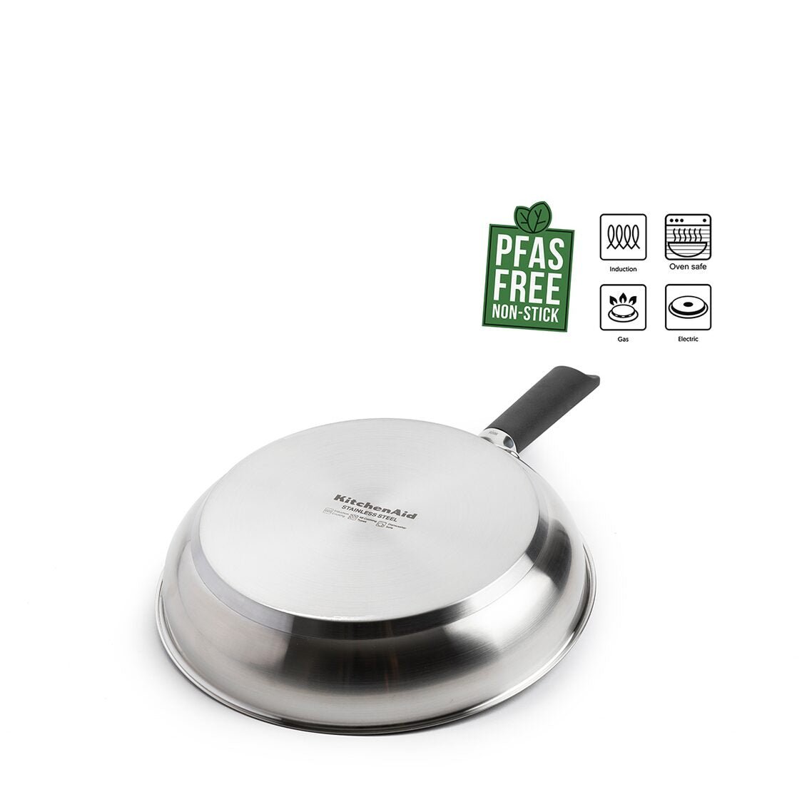 KitchenAid Classic Stainless Steel 28cm Healthy Ceramic Open Frypan KACC697886 - Metro Singapore Departmental Store - Celebrating 69 Years in SG