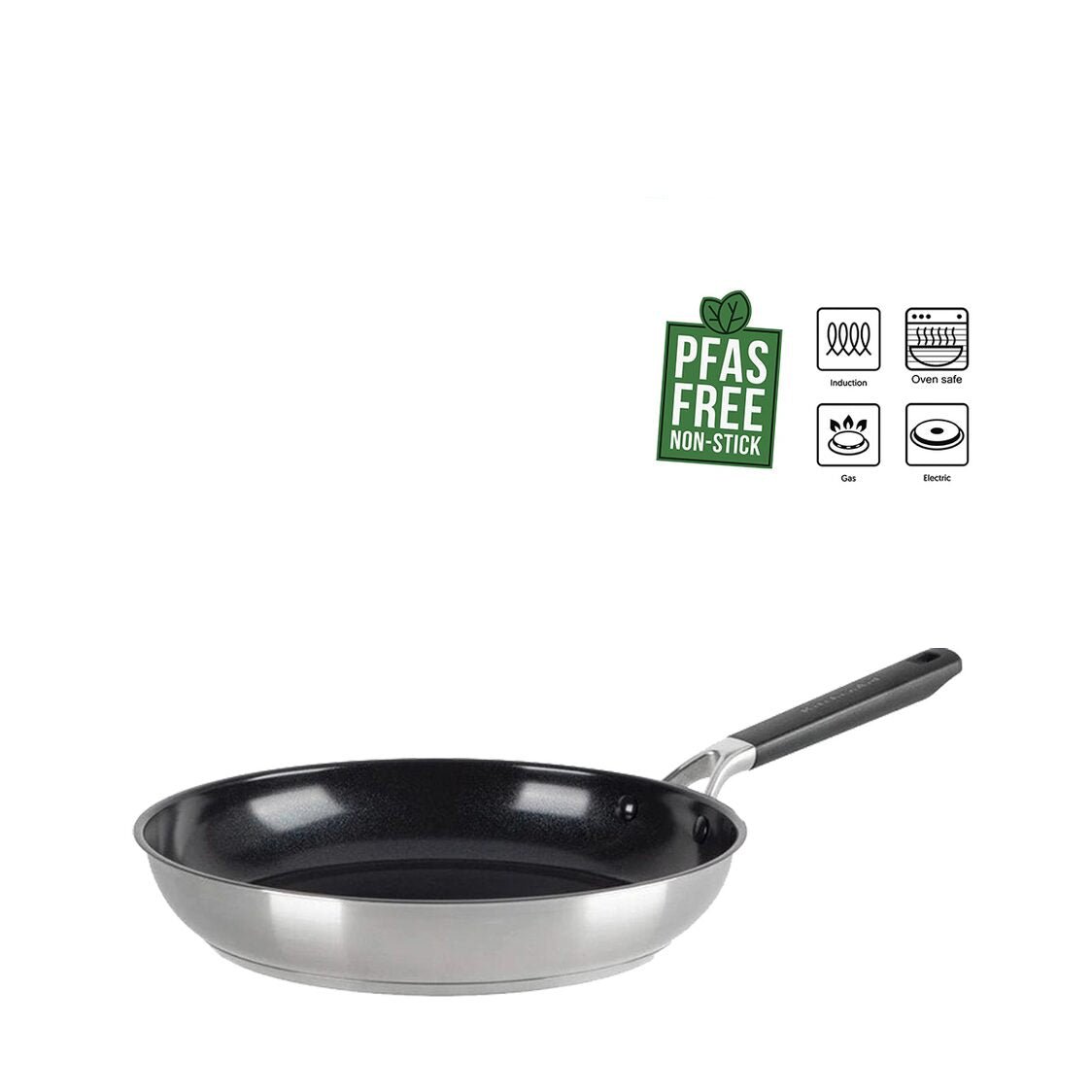 KitchenAid Classic Stainless Steel 28cm Healthy Ceramic Open Frypan KACC697886 - Metro Singapore Departmental Store - Celebrating 69 Years in SG