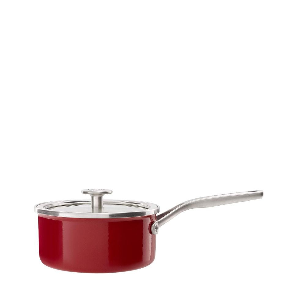 KitchenAid Enamel Red Saucepan 18cm/2L GPKA668480 - Metro Singapore Departmental Store - Celebrating 69 Years in SG