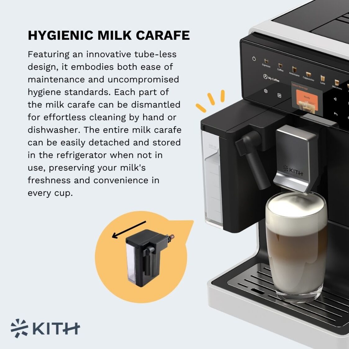 Kith MIA Fully - Auto Coffee Machine (White) - Metro Singapore Departmental Store - Celebrating 69 Years in SG