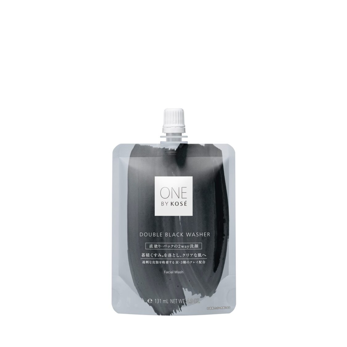Kosé One By Kosé Double Black Washer 140g - Metro Singapore Departmental Store - Celebrating 69 Years in SG