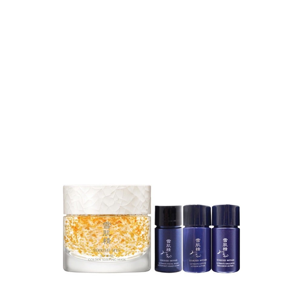 Kose Sekkisei Miyabi Actirise Golden Sleeping Mask Set (Worth $92) - Metro Singapore Departmental Store - Celebrating 69 Years in SG
