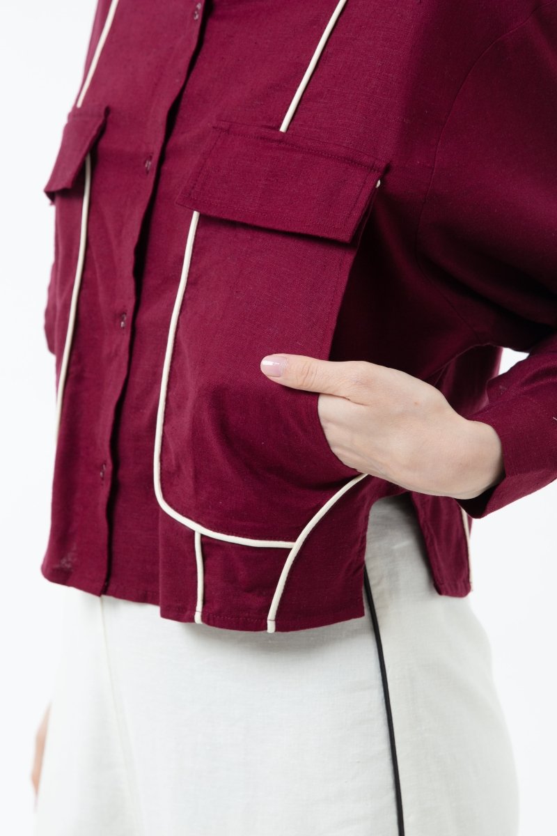 K/Woods Boundline Crop Shirt - Metro Singapore Departmental Store - Celebrating 69 Years in SG