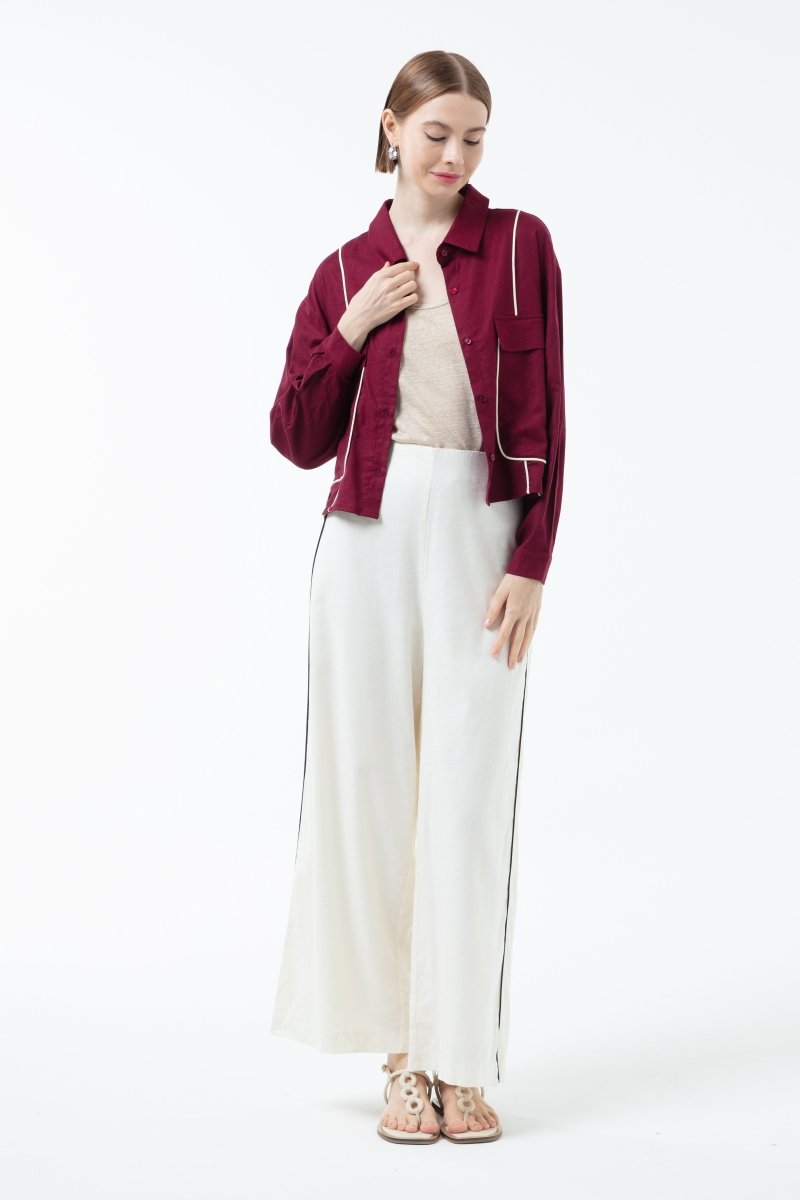 K/Woods Boundline Crop Shirt - Metro Singapore Departmental Store - Celebrating 69 Years in SG