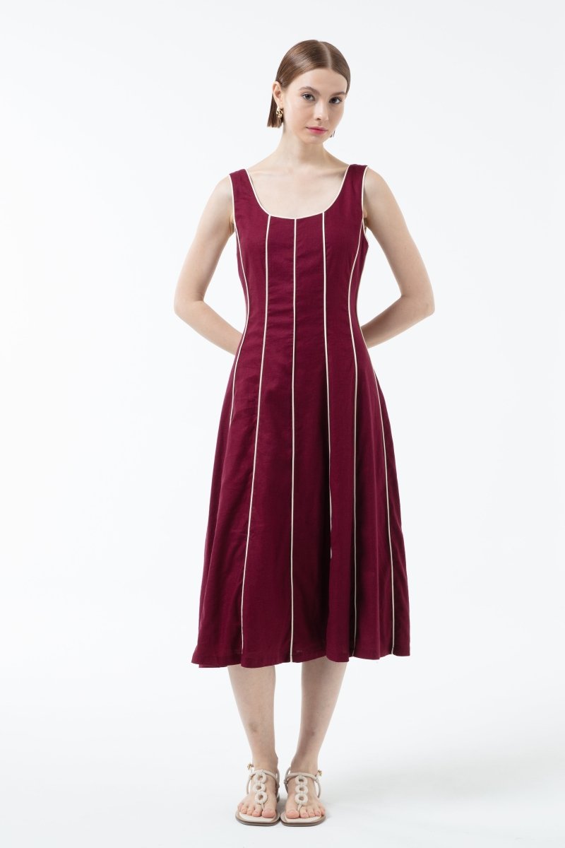 K/Woods Boundline Panel Midi Dress - Metro Singapore Departmental Store - Celebrating 69 Years in SG
