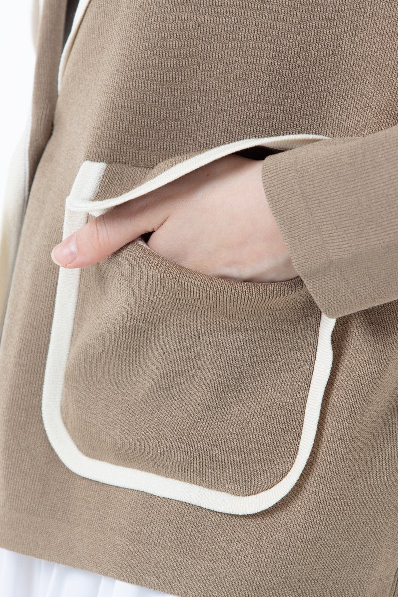 K/Woods Contrast Trim Blazer - Metro Singapore Departmental Store - Celebrating 69 Years in SG