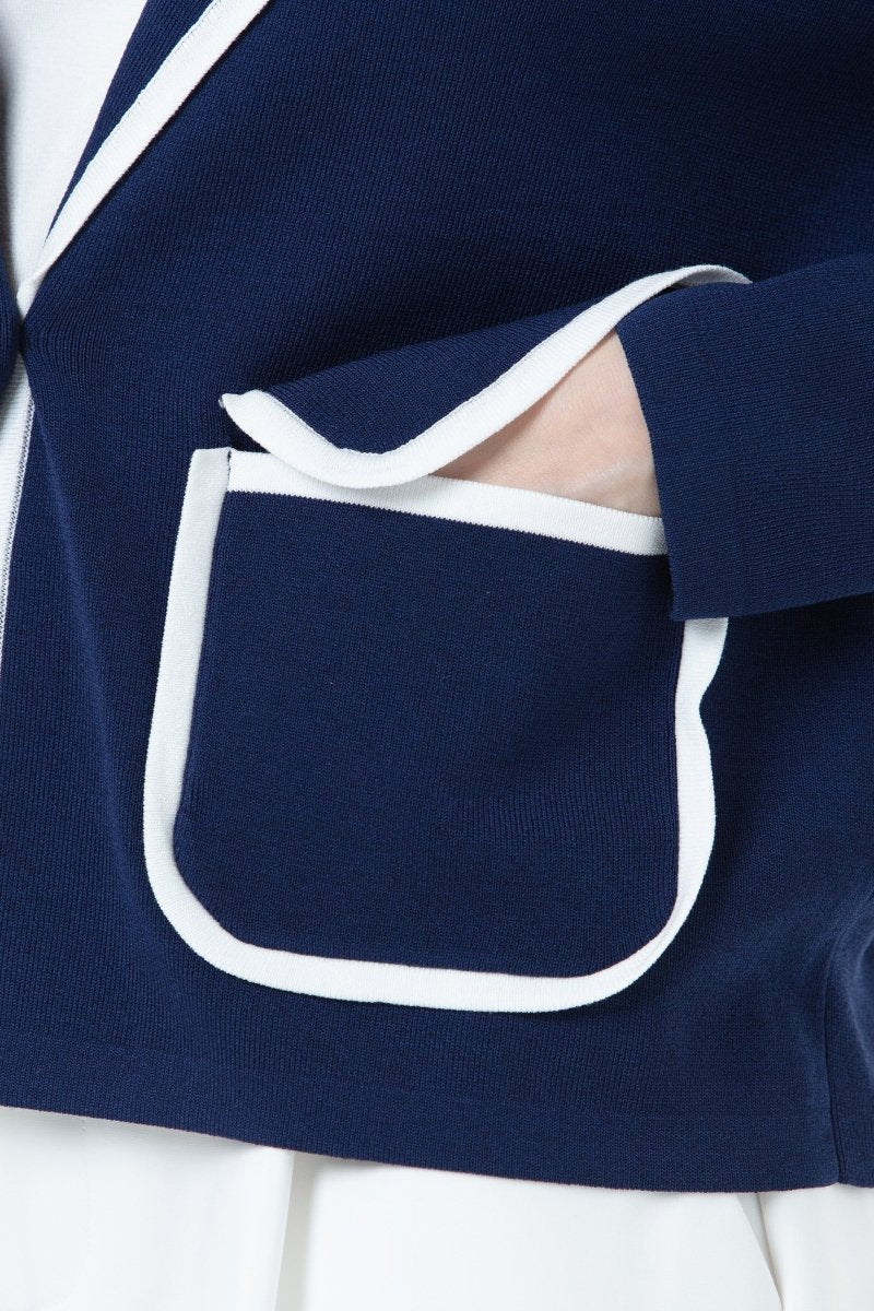 K/Woods Contrast Trim Blazer - Metro Singapore Departmental Store - Celebrating 69 Years in SG