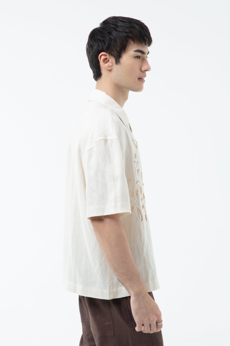 K/Woods Embroline Camp Shirt - Metro Singapore Departmental Store - Celebrating 69 Years in SG