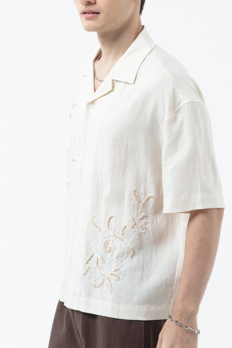 K/Woods Embroline Camp Shirt - Metro Singapore Departmental Store - Celebrating 69 Years in SG