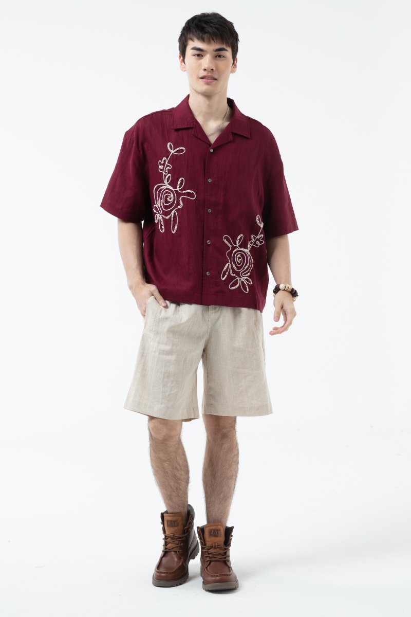 K/Woods Embroline Camp Shirt - Metro Singapore Departmental Store - Celebrating 69 Years in SG